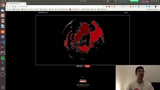 Demo of coronation.xyz - A visualization of the spread of coronavirus around the globe