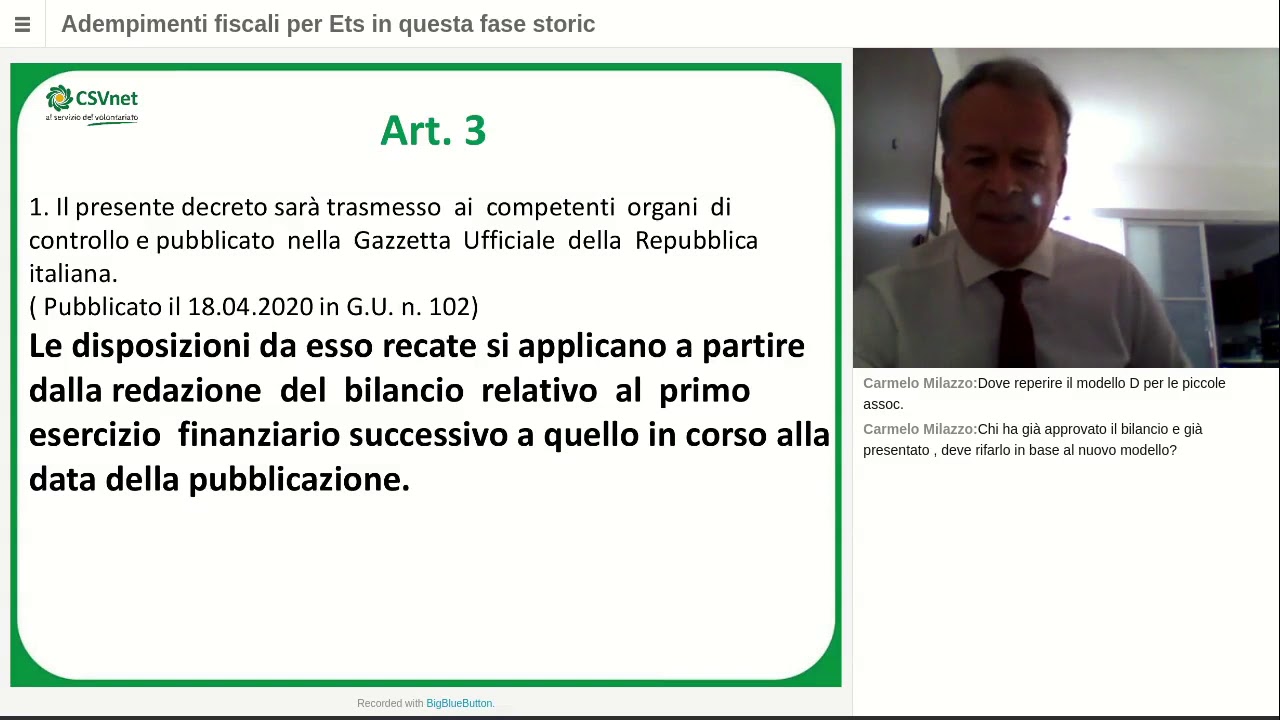 WEBINAR - Schemi Di Bilancio Per Le ETS - YouTube