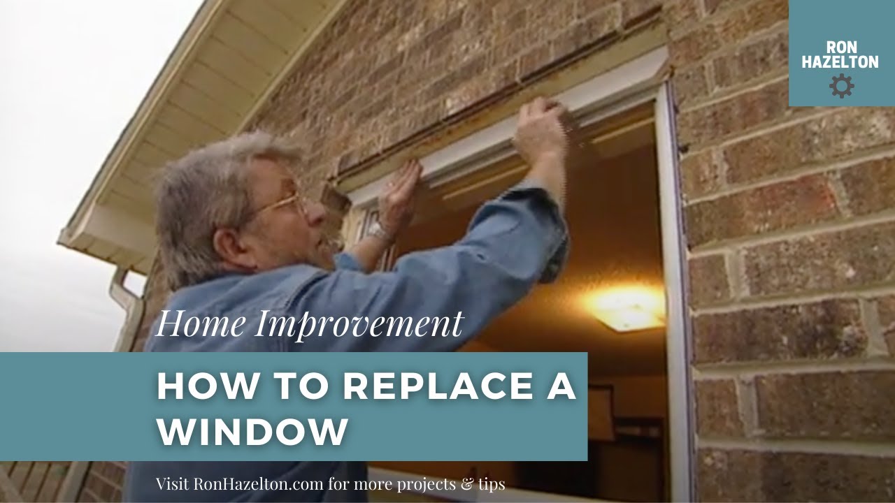 How To Replace A Window In A Brick Wall - YouTube