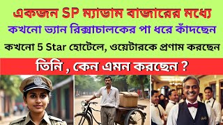 একজন SP ম্যাডাম কখনো ভ্যান রিকশাচালকের পা ধরে কাঁদছেন বা কখনো ওয়েটারদের প্রণাম করছেন, কেন ?