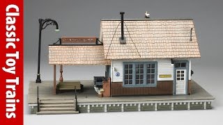 Woodland Scenics O scale depot | a Classic Toy Trains review