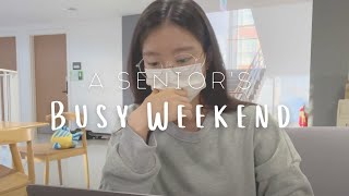 [제주국제학교 vlog] 고3의 주말 A Senior's Weekend | 4am morning workout, movie night, studying in school