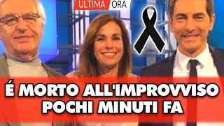 Televisione italiana in lutto: é morto all'improvviso pochi minuti fa, tutti in lacrime...