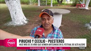 MODO DIRECTO - PIRUCHO Y CECILIO - MÁS DE 20 AÑOS VENDIENDO ARTESANÍAS EN EL FESTIVAL DE ALTO ALEGRE