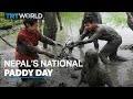 Farmers celebrate the start of rice planting season in Nepal