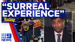 Funeral attendees share how Queen Elizabeth II’s ’emotional farewell’ unfolded | 9 News Australia
