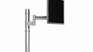 Single LCD Monitor Desk Mount Stand Fully Adjustable/Tilt/Articulating - Use Octoo