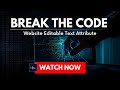 How To Use Content Editable Attribute in Latest HTML5 | Edit Content Without using JS #bebifreitas 