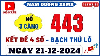 Đề 2 Số - XSMB Ngày 21/12/2024 | Soi Cầu Miền Bắc | Soi Cầu pascal, Cầu Đề Ít Số | Nam Dương XSMB