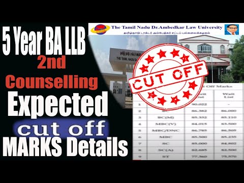 BA LLB 2023 Expected Second Cut Off Marks Details | 5 Year Law Degree ...