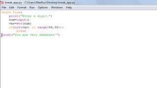 Python Programming Tutorial - 20: Application of Break Statement