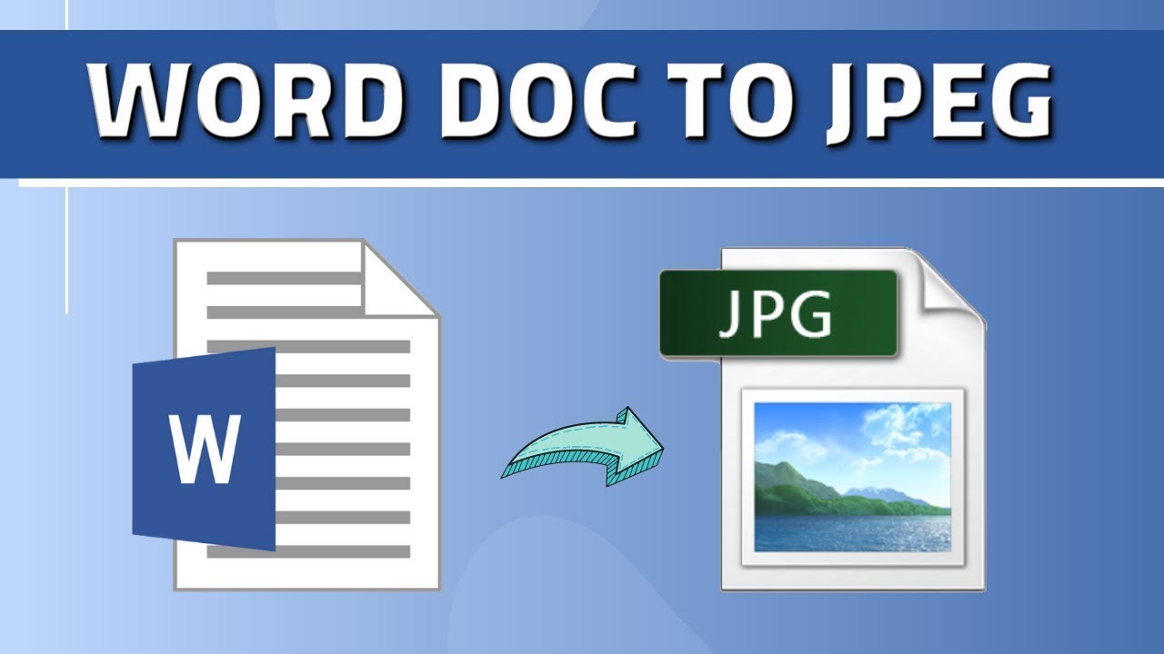 How To Convert MS Word Document To JPG Image For Free | Offline ...