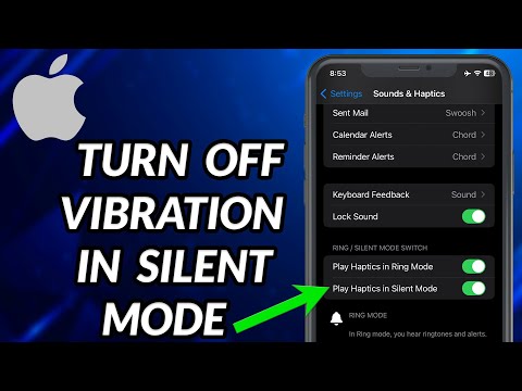 How to turn off vibration on iPhone in silent mode