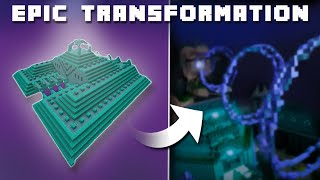I transformed the OCEAN MONUMENT into something EPIC | Minecraft Time-Lapse + Download
