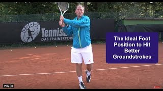 Tennis Tip - Align your Foot Properly for Better Groundstrokes