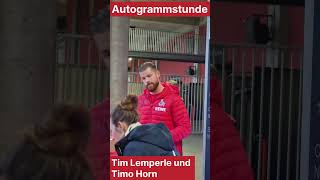 Autogrammstunde Tim Lemperle & Timo Horn am RheinEnergie Stadion