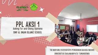 PPL 1 Bahasa Inggris Asking and Giving Opinion||PBL||TPACK||PPG Daljab 2022