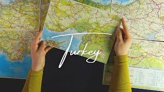 ASMR Map Tracing: Turkey 🇹🇷 (soft spoken, paper sounds)