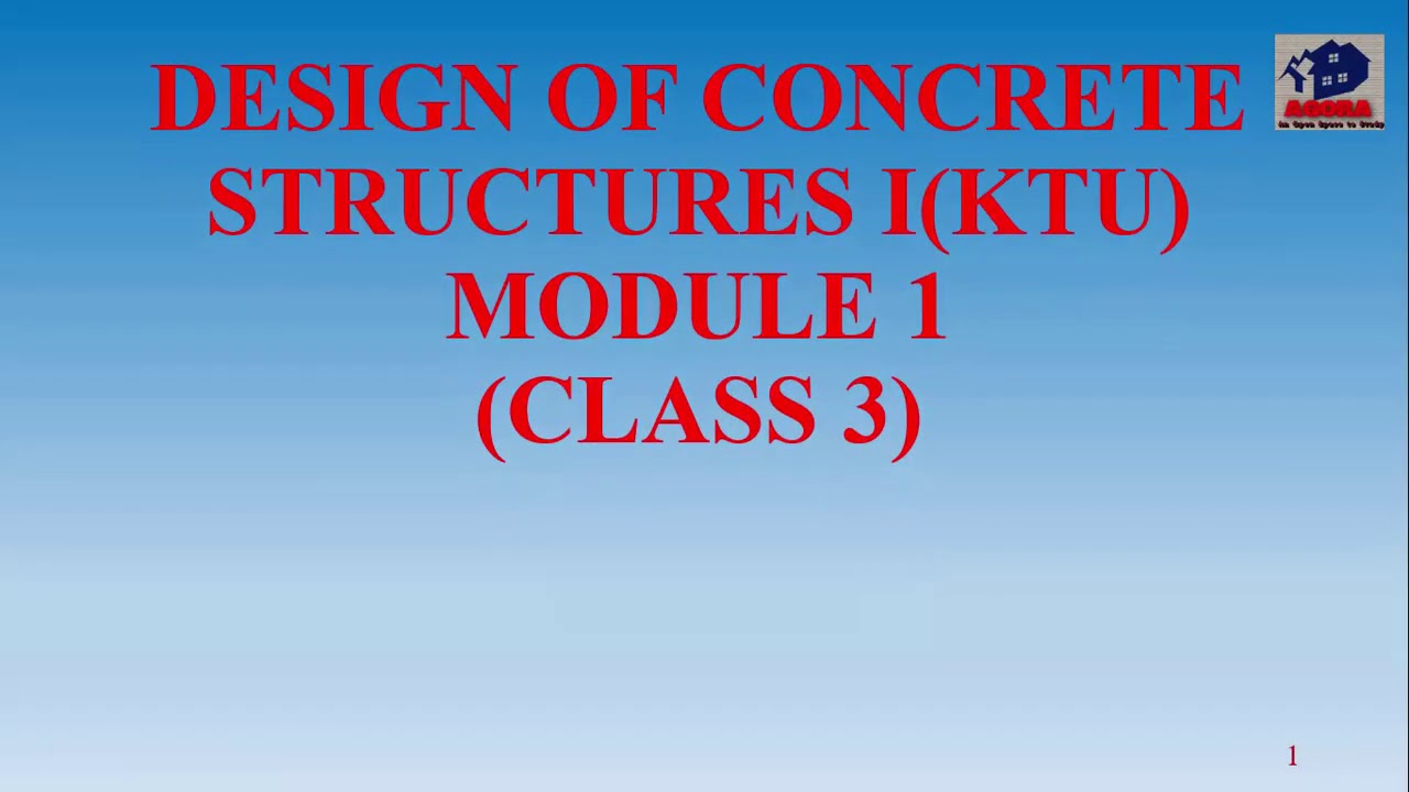 Design Of Concrete Structures 1,KTU, Semester 5,Civil Engineering ...