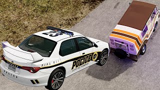 Cars vs Road Patholes / Samochody vs Przeszkody na Drodze#1 - BeamNG drive