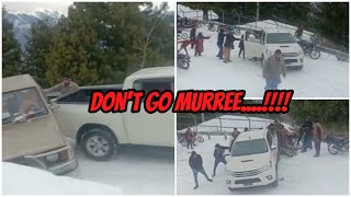 cars sliding on snow in murree | dangerous car crash in Murree