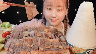 ASMR 松阪牛 サーロインステーキ Sirloin Steak 스테이크【咀嚼音/大食い/Mukbang/Eating Sounds】