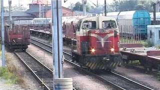 Dv16 class shunter locomotives at Pasila classification yard