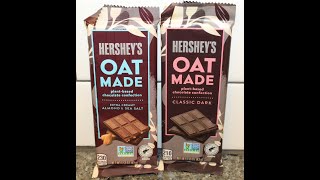 Hershey’s Oat Made Plant Based Chocolate Confection: Almond \u0026 Sea Salt and Classic Dark Review