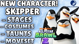 Nickelodeon and DreamWorks Crossover? Skipper Character Concept for Nickelodeon All-Star Brawl 3!