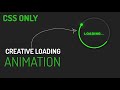 Glowing Loader Ring Animation in HTML | CSS
