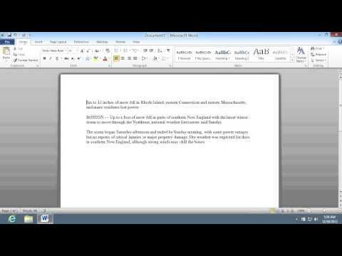 Как показать количество слов в Microsoft Word 2010