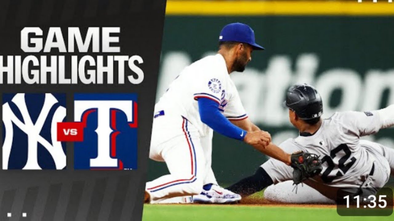 Yankees Vs Rangers Game Highlights 9 3 24 Mlb Highlights Youtube