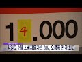 2023. 3. 6 원주mbc 강원도 2월 소비자물가 5.3% 오름폭 전국 최고