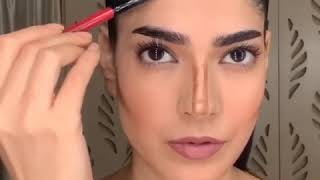 How To Contour Long Face || How to Contour Your Noes || Simple And Easy Trick