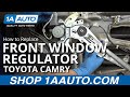 How to Replace Front Window Regulator 97-01 Toyota Camry