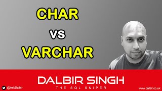 Char vs Varchar - SQL Server Data Types