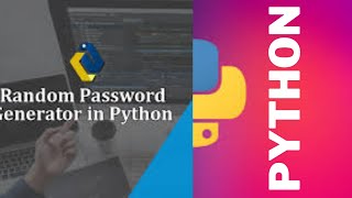 Code for random password generator using python-python project tutorial