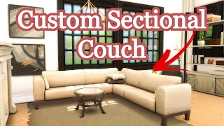 Custom COMFORTABLE Sectional Couch: Sims 4 Quick Tips Build Tutorial and Hacks #Shorts #Shorts30