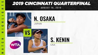 Naomi Osaka vs. Sofia Kenin | 2019 Western & Southern Open Quarterfinal | WTA Highlights