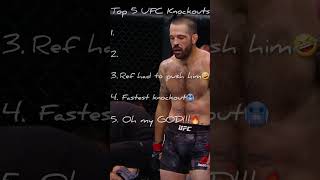 Ranking top 5 UFC knockouts