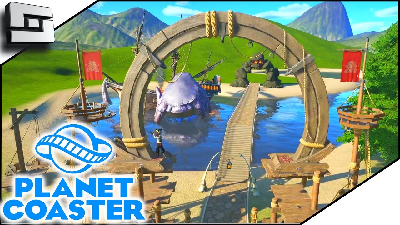 PIRATE PARK BEGINS! - Planet Coaster Gameplay #13 | Sl1pg8r - YouTube