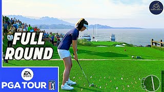EA Sports PGA Tour 2023 Gameplay Full Round at PEBBLE BEACH!