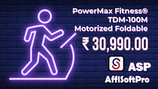 Electric Treadmill | PowerMax Fitness® TDM-100M (2.0HP) Motorized Foldable