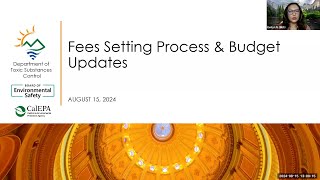 Board of Environmental Safety (BES) - Fees Setting Process and Budget Updates - August 15, 2024