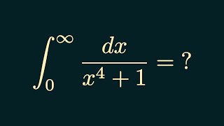 Definite Integral of 1/(x⁴x+1) from 0 to ∞