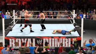 Royal Rumble 2015   Brock Lesnar vs John Cena vs Seth Rollins