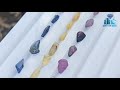 ceylon natural sapphire crystals lot with blue sapphire twin crystal