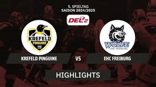 DEL2 Krefeld Pingune vs EHC Freiburg 4.10.2024