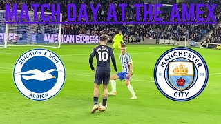 FIRST TIME I'VE EVER SEEN JACK GREALISH!! | Brighton VS Man City | Amex Stadium | Football Vlog