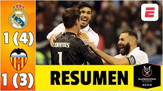 REAL MADRID, A LA FINAL tras vencer en penales al Valencia. COURTOIS, HÉROE | Supercopa de España